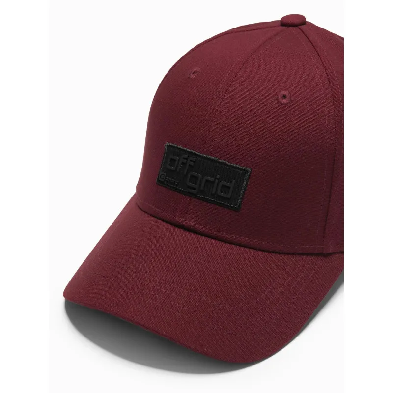 Unisex bordo krāsas cepure Grid V8 OM-ACCS-0104