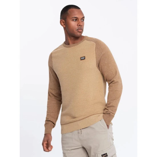 Brūns vīriešu džemperis Rox V4 OM-SWSW-0121