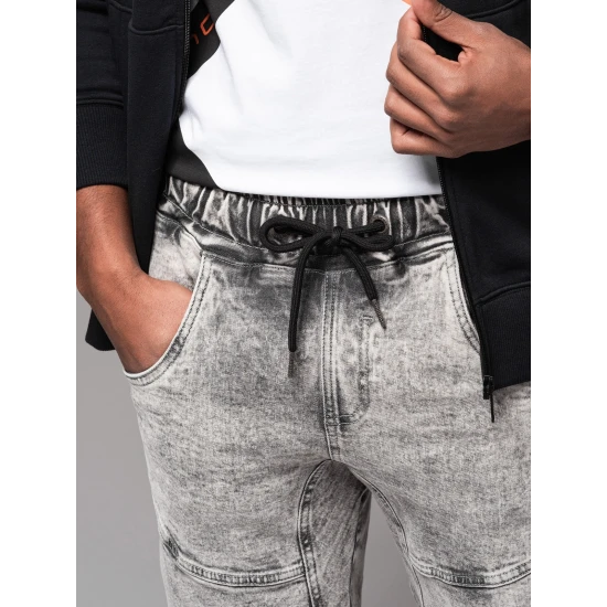 Vīriešu pelēkie treniņbikses Adren V4 OM-PADJ-0243