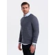 Vīriešu tumši zils džemperis Omāna V1 OM-SWSW-0118