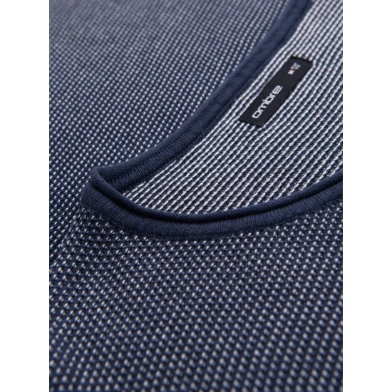 Vīriešu tumši zils džemperis Omāna V1 OM-SWSW-0118