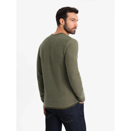 Vīriešu zaļš kardigāns Omāna V2 OM-SWSW-0118