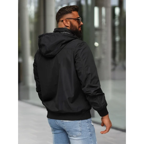 Melna jaka ar kapuci Kemir JS/16M9207/392