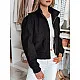 Melna sieviešu oversize bomber jaka Milina TY4791