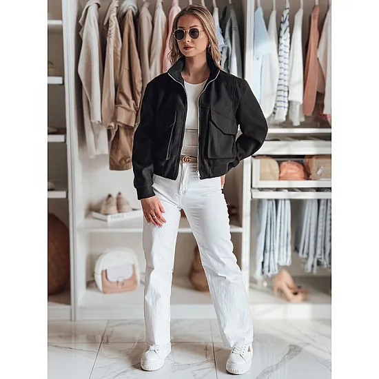 Melna sieviešu oversize bomber jaka Milina TY4791