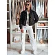 Melna sieviešu oversize bomber jaka Milina TY4791