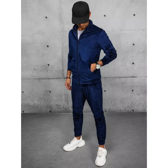 Vīriešu tumši zils velūra džemperis Onil BX5537