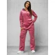 Sieviešu tumši rozā velūra komplekts Alin