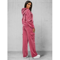 Sieviešu tumši rozā velūra komplekts Alin