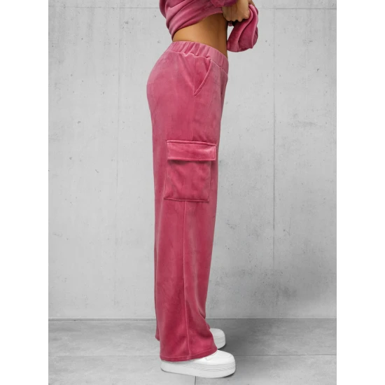 Sieviešu tumši rozā velūra komplekts Alin