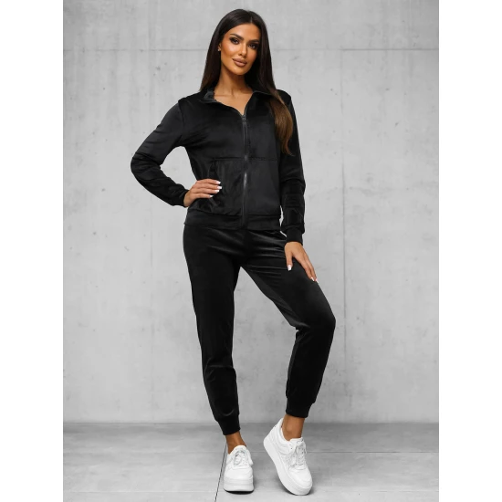 Sieviešu melnas velūra bikses Rosi