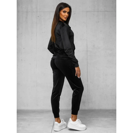 Sieviešu melnas velūra bikses Rosi