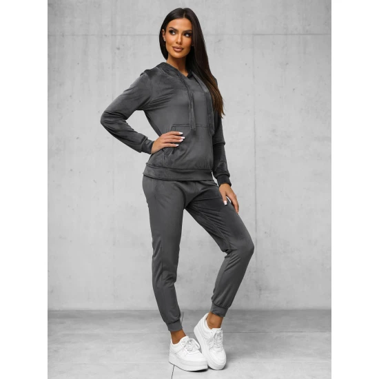 Sieviešu tumši pelēks velūra komplekts Merlin JS/35C1612/5