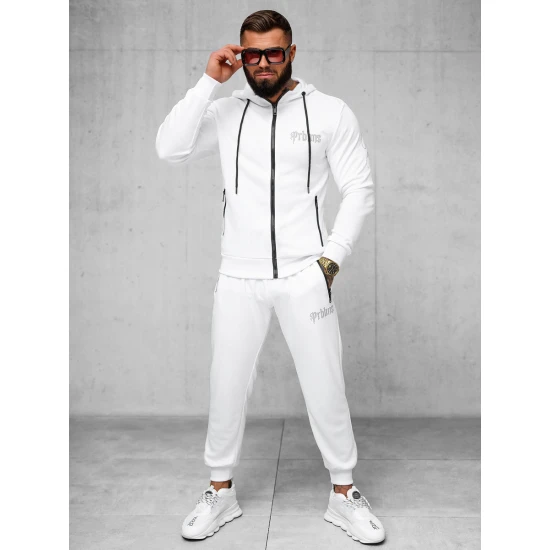 Vīriešu ikdienas uzvalks Matin balts O/FF3781AB