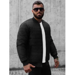 Vīriešu stepēta melna jaka Minti