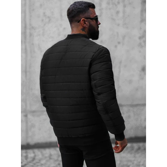 Vīriešu stepēta melna jaka Minti JS/MY02Z