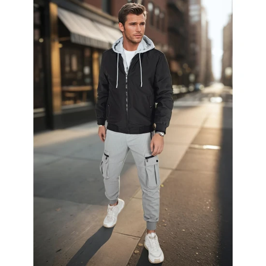 Vīriešu melna bumbierjaka Edmin TX5021