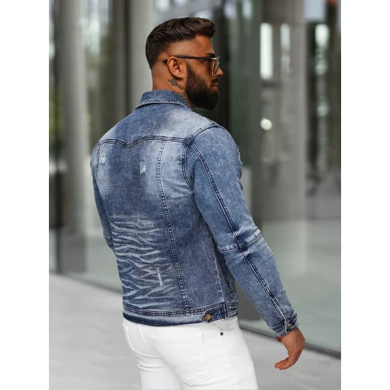 Vīriešu zila džinsa jaka Manti NB/MJ529BS