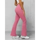 Sieviešu ikdienas tumši rozā bikses Alin JS/17K588/111