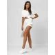 Sieviešu balts svārki-šorti Melani JS/17K590/1