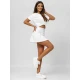 Sieviešu balts svārki-šorti Melani JS/17K590/1
