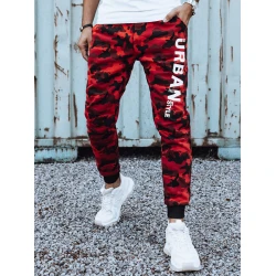 Vīriešu sarkanas kamuflāžas ikdienas bikses Urban