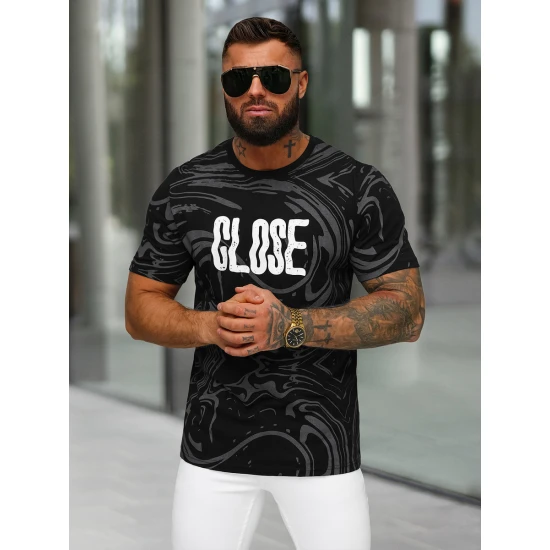 Vīriešu melns krekls Aizvērt