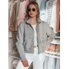 Sieviešu pelēka oversize bomber jaka Milina TY4792