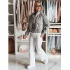 Sieviešu pelēka oversize bomber jaka Milina TY4792
