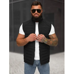Vīriešu melna veste Edoar
