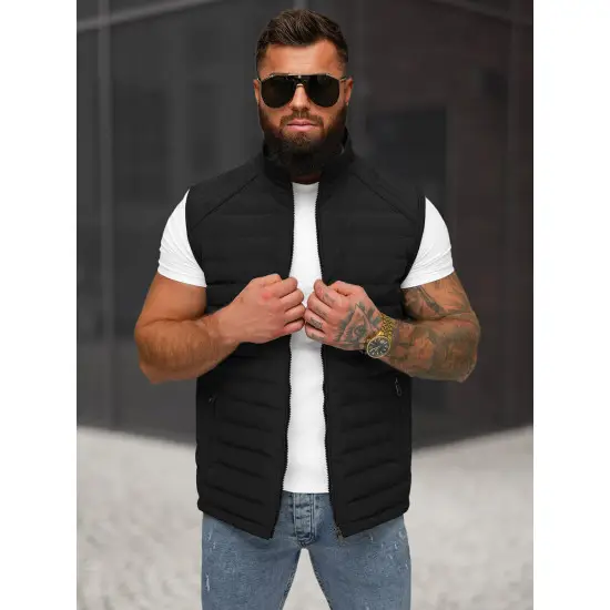 Vīriešu melna veste Edoar JS/31M5062/392