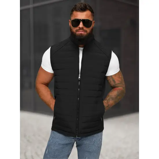 Vīriešu melna veste Edoar JS/31M5062/392