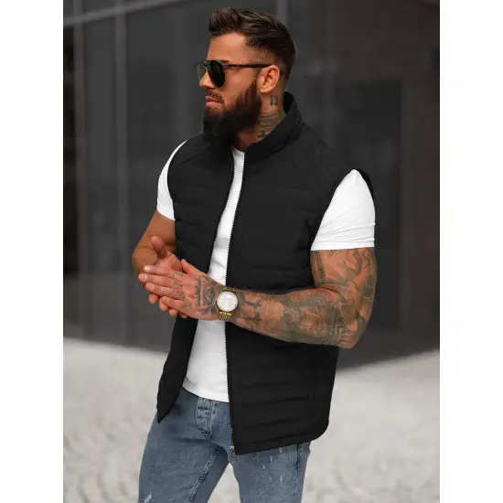 Vīriešu melna veste Edoar JS/31M5062/392