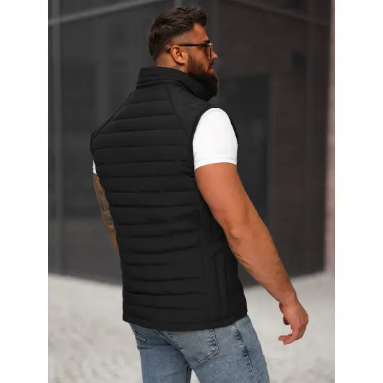 Vīriešu melna veste Edoar JS/31M5062/392