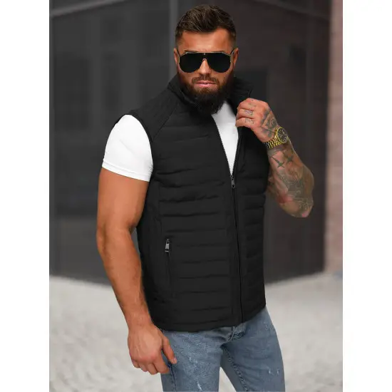 Vīriešu melna veste Edoar JS/31M5062/392