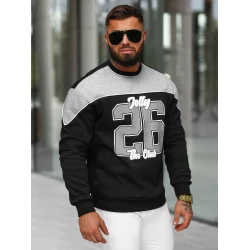 Vīriešu melns džemperis Jolly