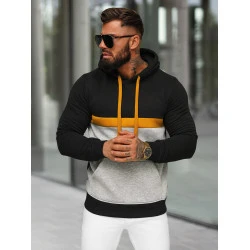 Vīriešu melns džemperis Ovil