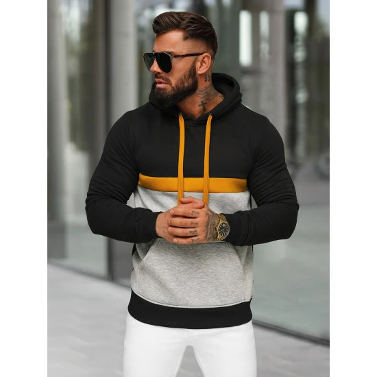 Vīriešu melns džemperis Ovil JS/8B1319/3