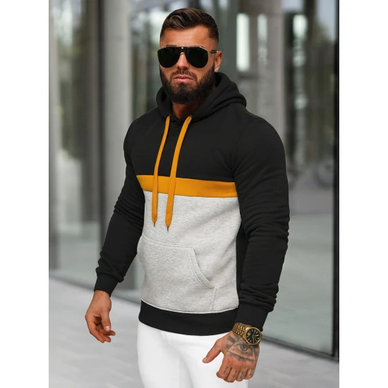 Vīriešu melns džemperis Ovil JS/8B1319/3