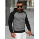 Vīriešu tumši pelēks džemperis ar kapuci Aiden JS/8B157/5