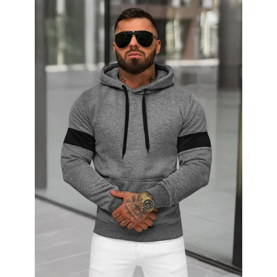 Vīriešu tumši pelēks džemperis Oven JS/8B1321/5