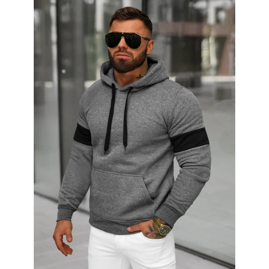 Vīriešu tumši pelēks džemperis Oven JS/8B1321/5