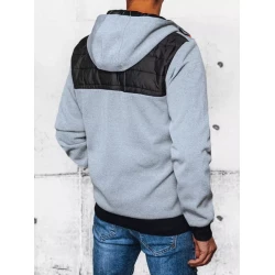 Vīriešu pelēka jaka ar kapuci Bastin