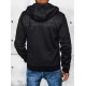 Vīriešu melna jaka ar kapuci Bastin TX4394