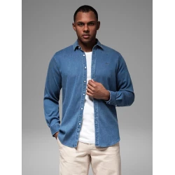 Vīriešu džinsa zils krekls Mant