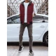 Vīriešu bordo krāsas veste Minel JS/MY88Z