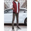 Vīriešu bordo krāsas veste Minel JS/MY88Z