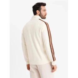 Brūngans vīriešu džemperis ar augstu apkakli Olin