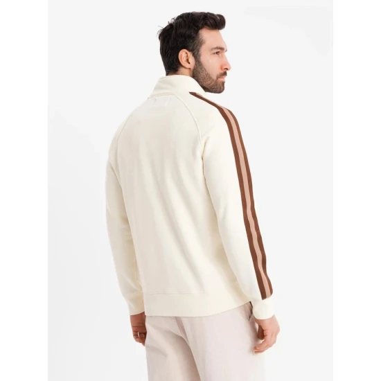 Brūngans vīriešu džemperis ar augstu apkakli Olin V3 OM-SSZP-0219