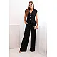 Women's black set with vest and wide trousers Anda 32001